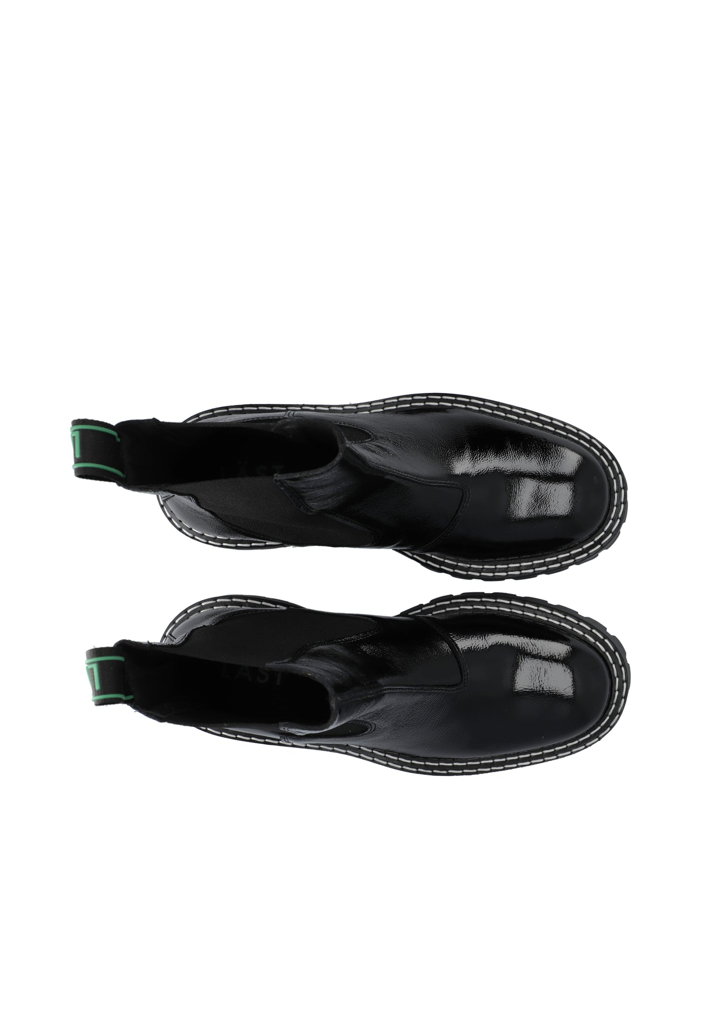 LÄST Demmi - Patent Leather - Black Ankle Boots Black