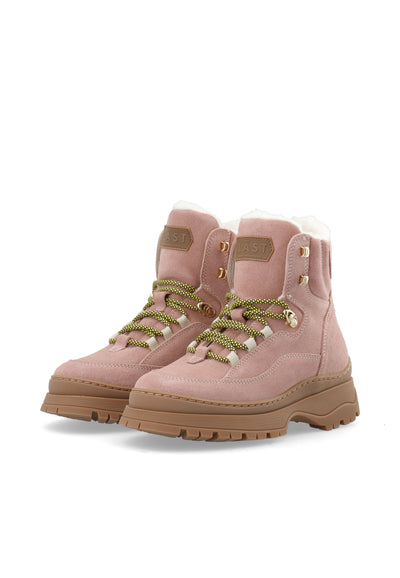 LÄST Downhill Lace-Up Boot Ankle Boots Pale Pink