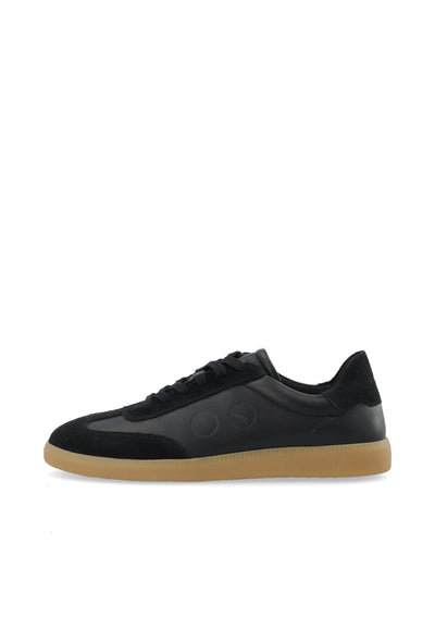 LÄST Elsa - Lether/Suede - Black Low Sneakers Black