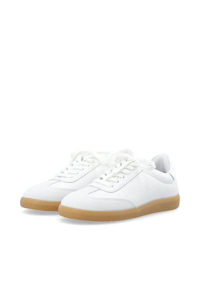 LÄST Elsa - Lether/Suede - White Low Sneakers White