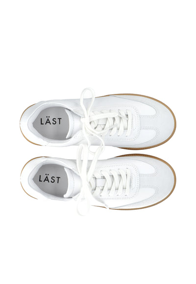 LÄST Elsa - Lether/Suede - White Low Sneakers White