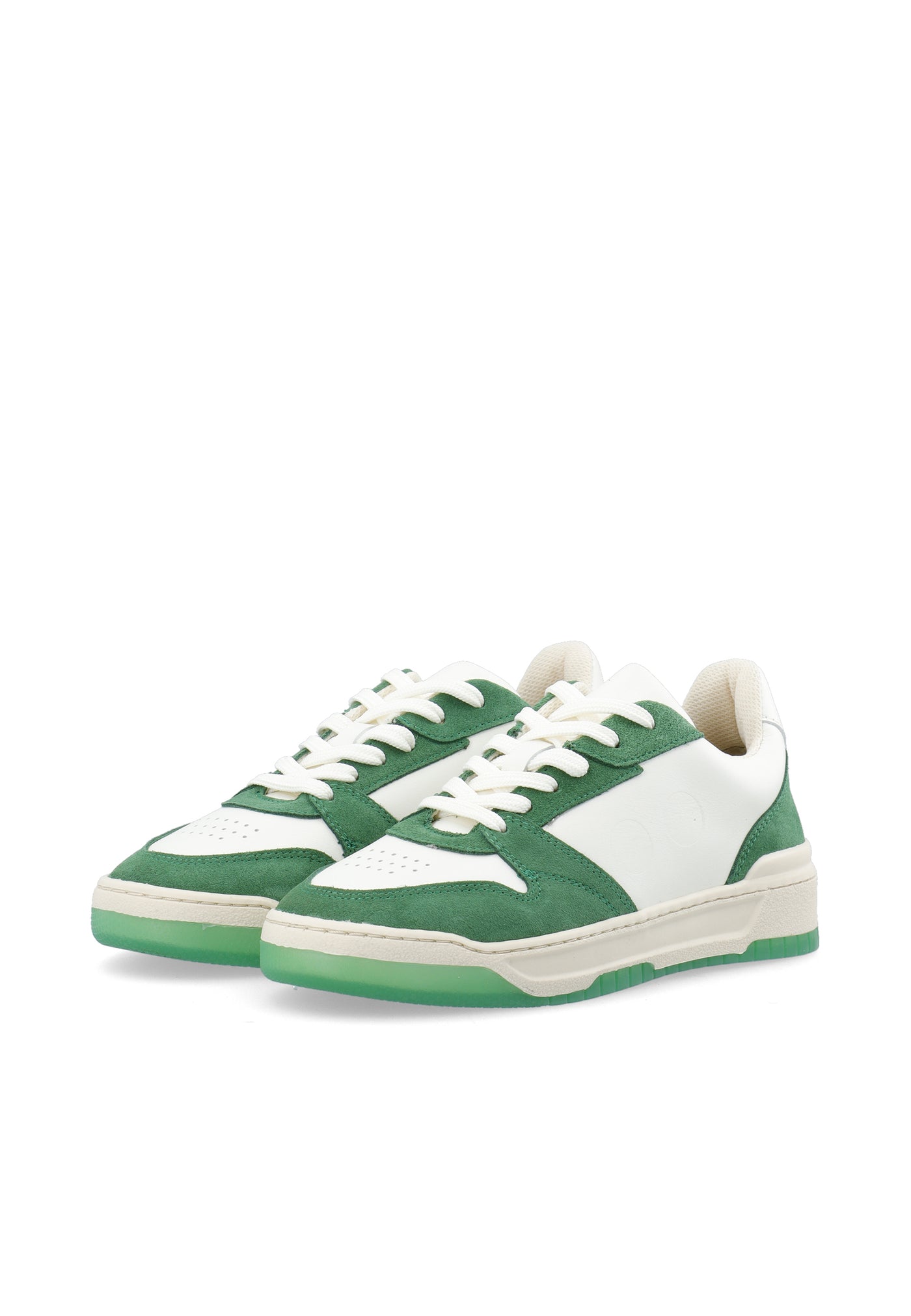 LÄST Noah Sneaker Low Sneakers White/Bold Green