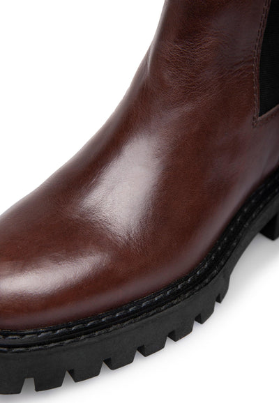 LÄST Angie Chelsea - Leather - Dark Brown Ankle Boots Dark Brown