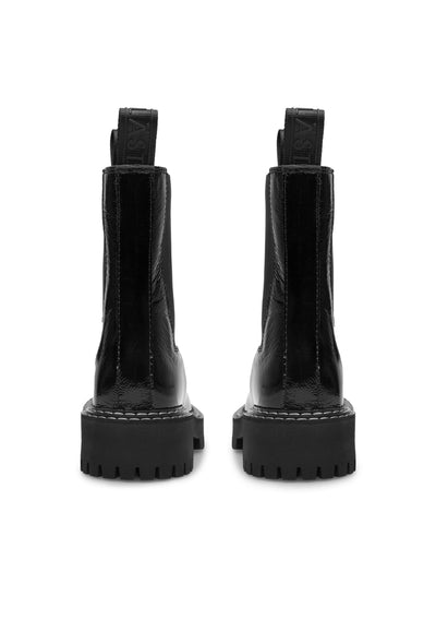 LÄST Daze - Patent Leather - Black Ankle Boots Black