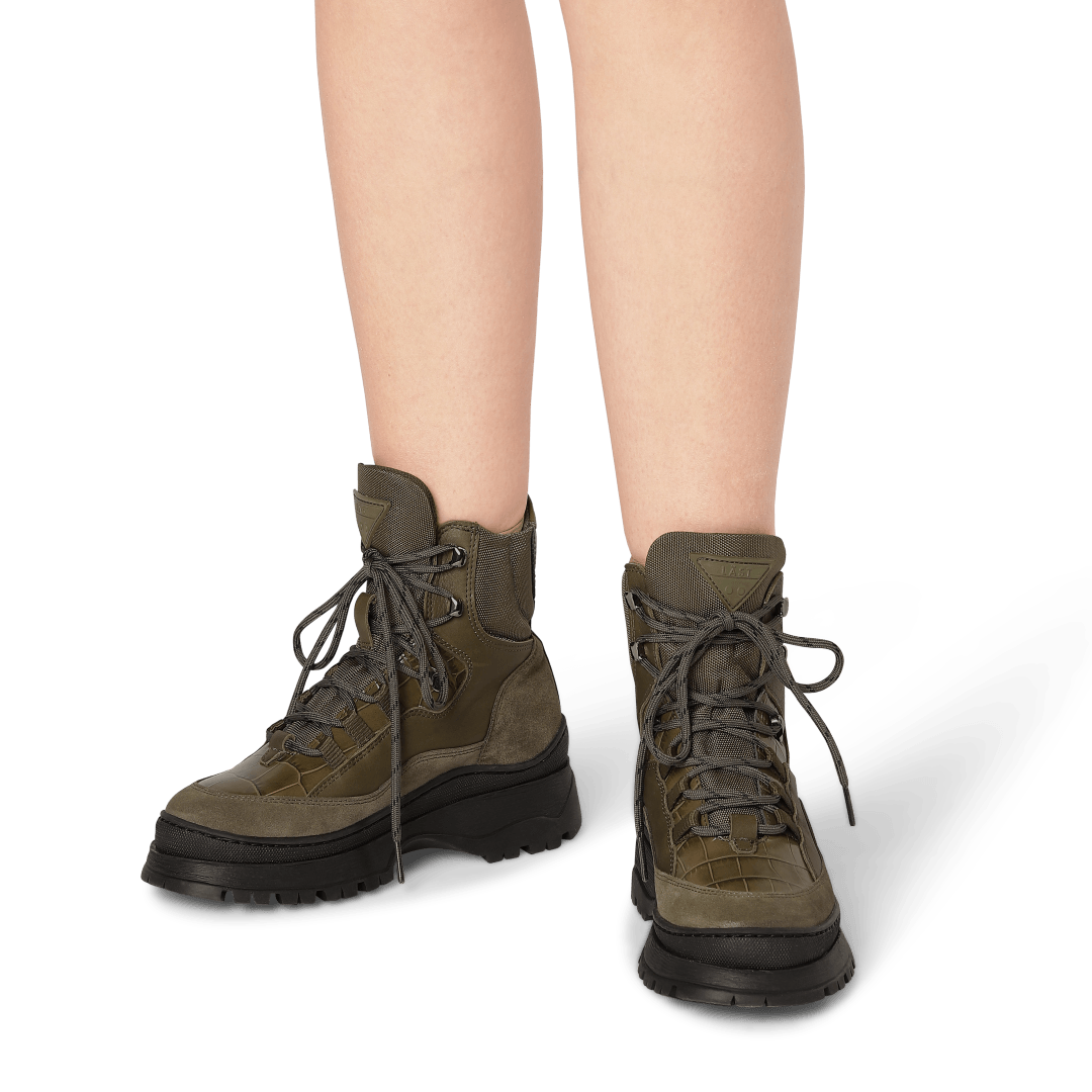 LÄST Downhill Lace-Up Boot High Boots Olive
