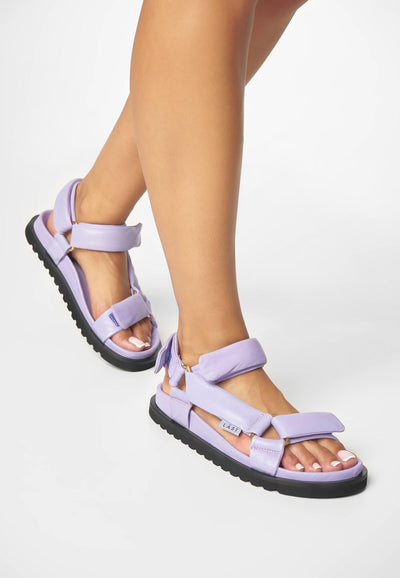 LÄST Flora - Leather - Lavender Sandals Lavender