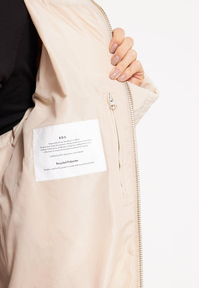LÄST Long Hooded Puffer Jacket Off White Jackets Off White