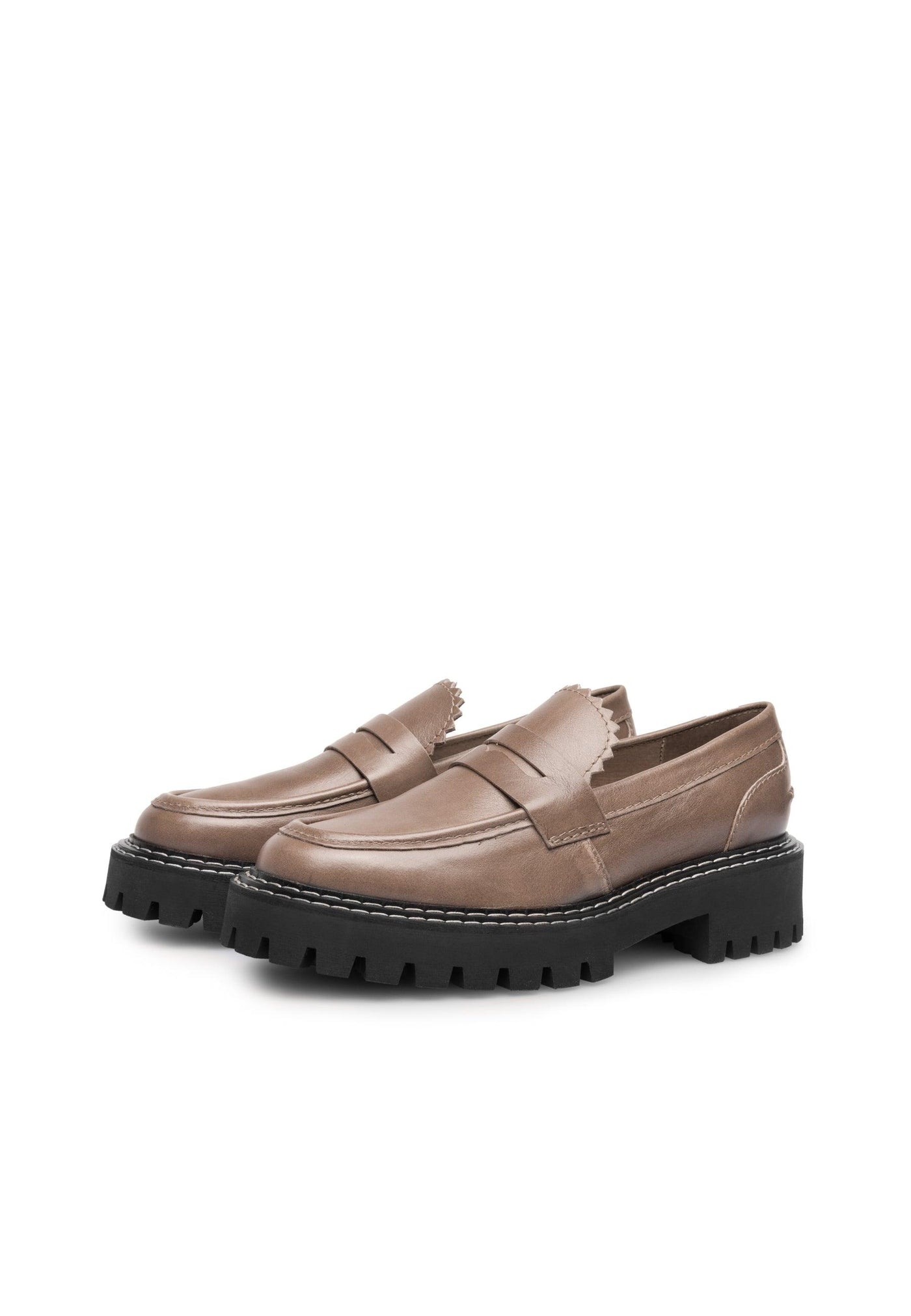 Matter Loafer - Leather - Taupe - Taupe - LÄST