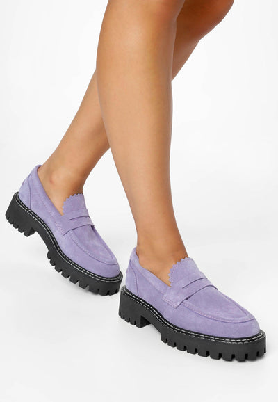 LÄST Matter Loafer Loafers Lavender