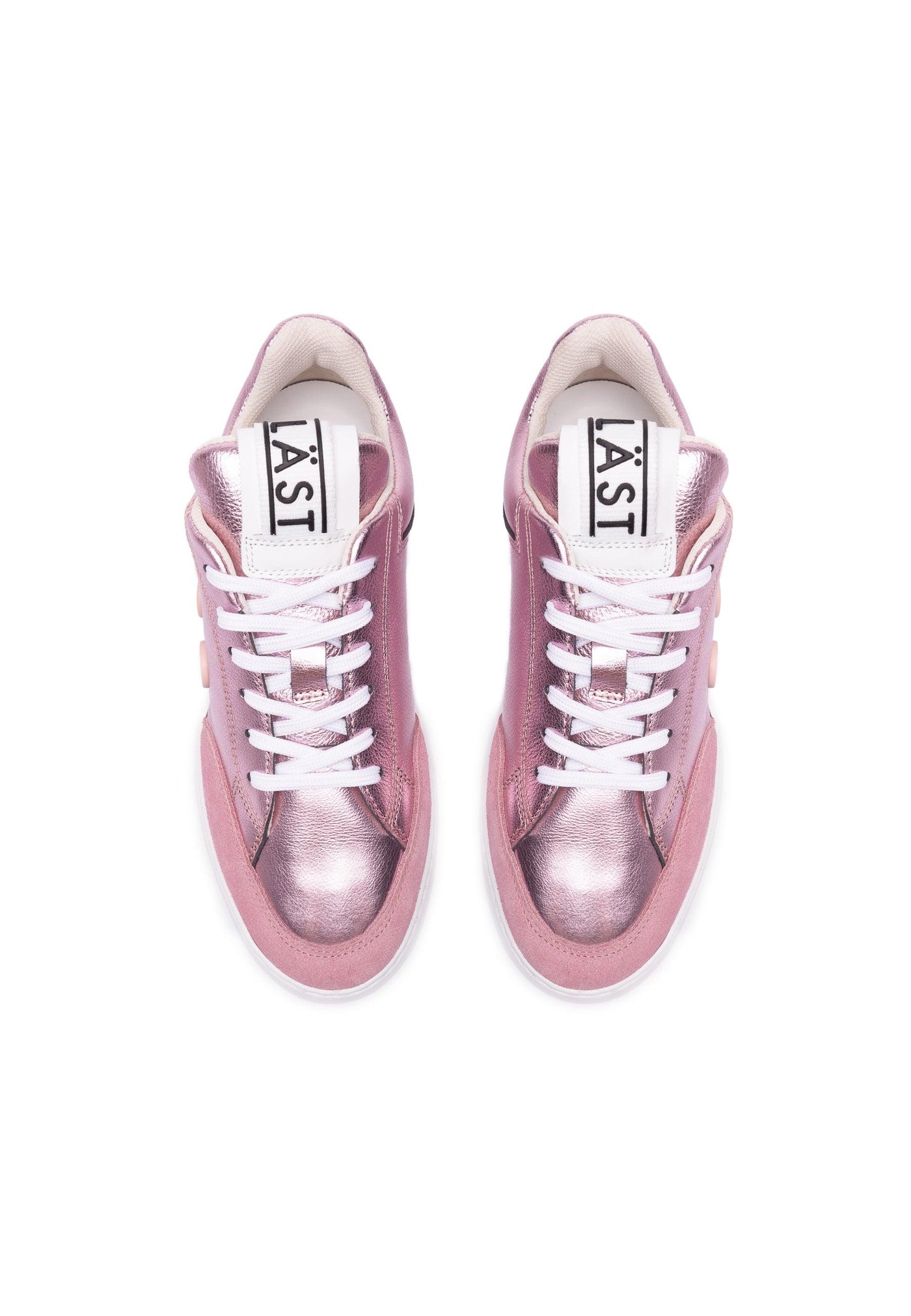 LÄST Minimalist Low - Leather - Pink Metallic Low Sneakers Pink