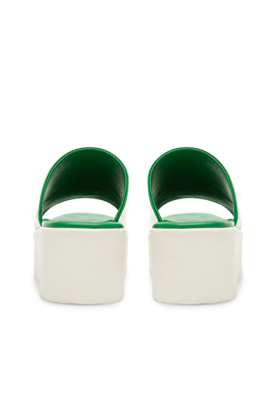LÄST Nanna - Leather - Green Sandals Green
