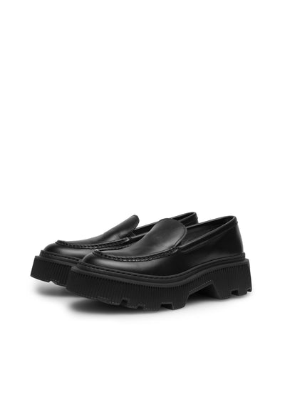 LÄST Penny - Leather - Black Loafers Black