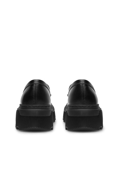 LÄST Penny - Leather - Black Loafers Black