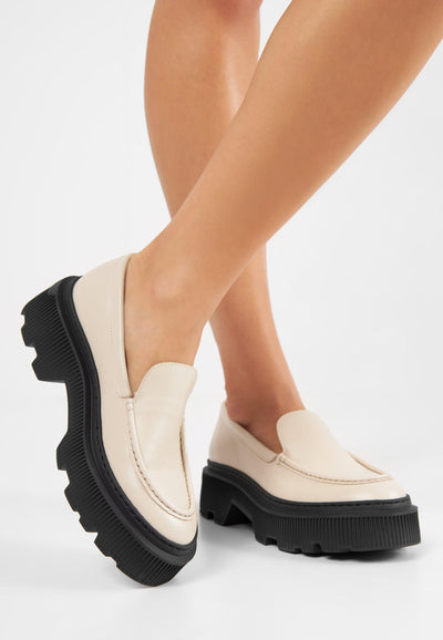 Penny - Leather - Off White - Off White - LÄST
