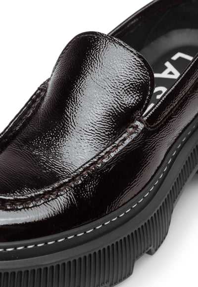 LÄST Penny - Patent Leather - Dark Brown Loafers Dark Brown