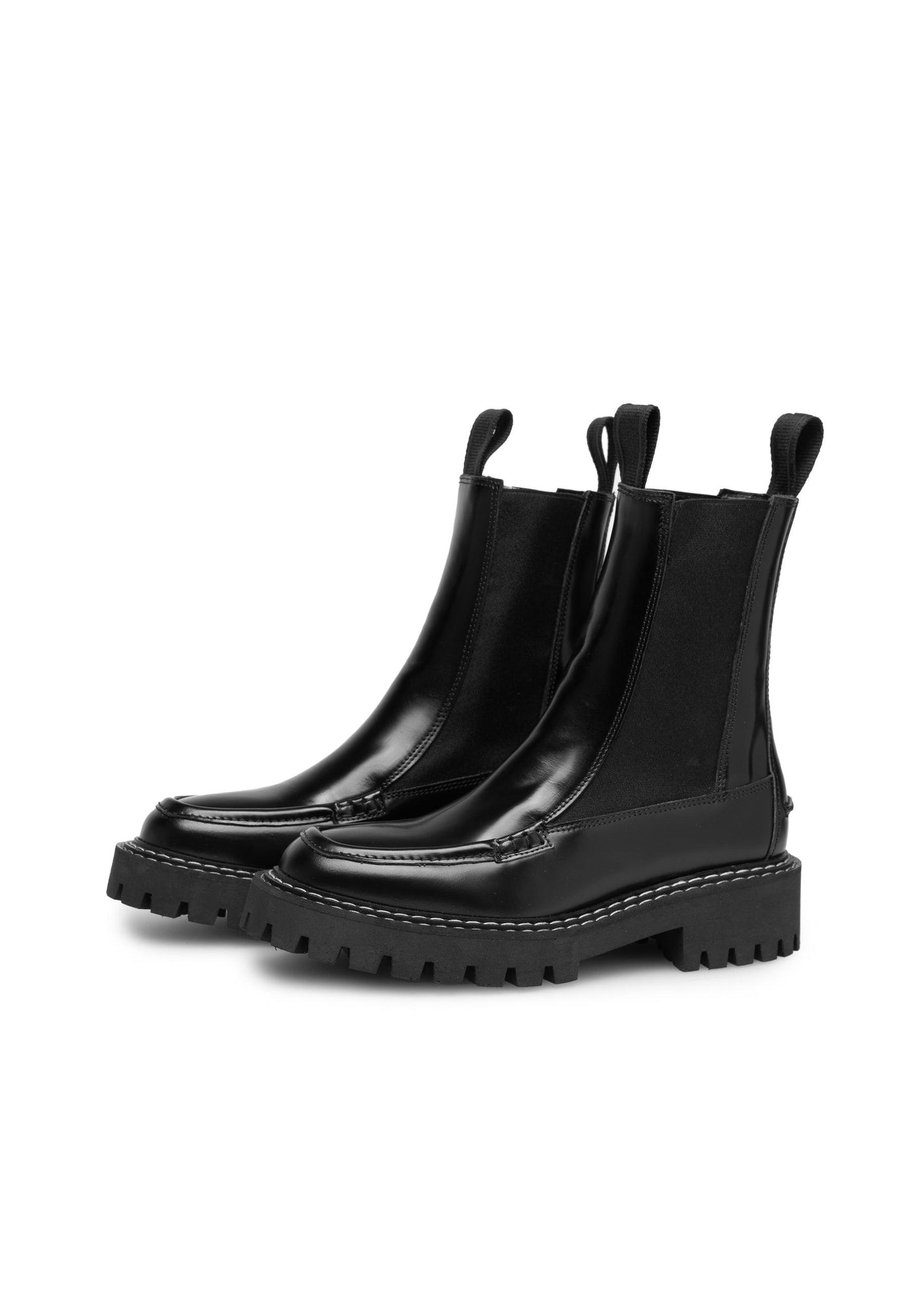 LÄST Ryder Chelsea Boot - Polido Leather - Black Ankle Boots Black