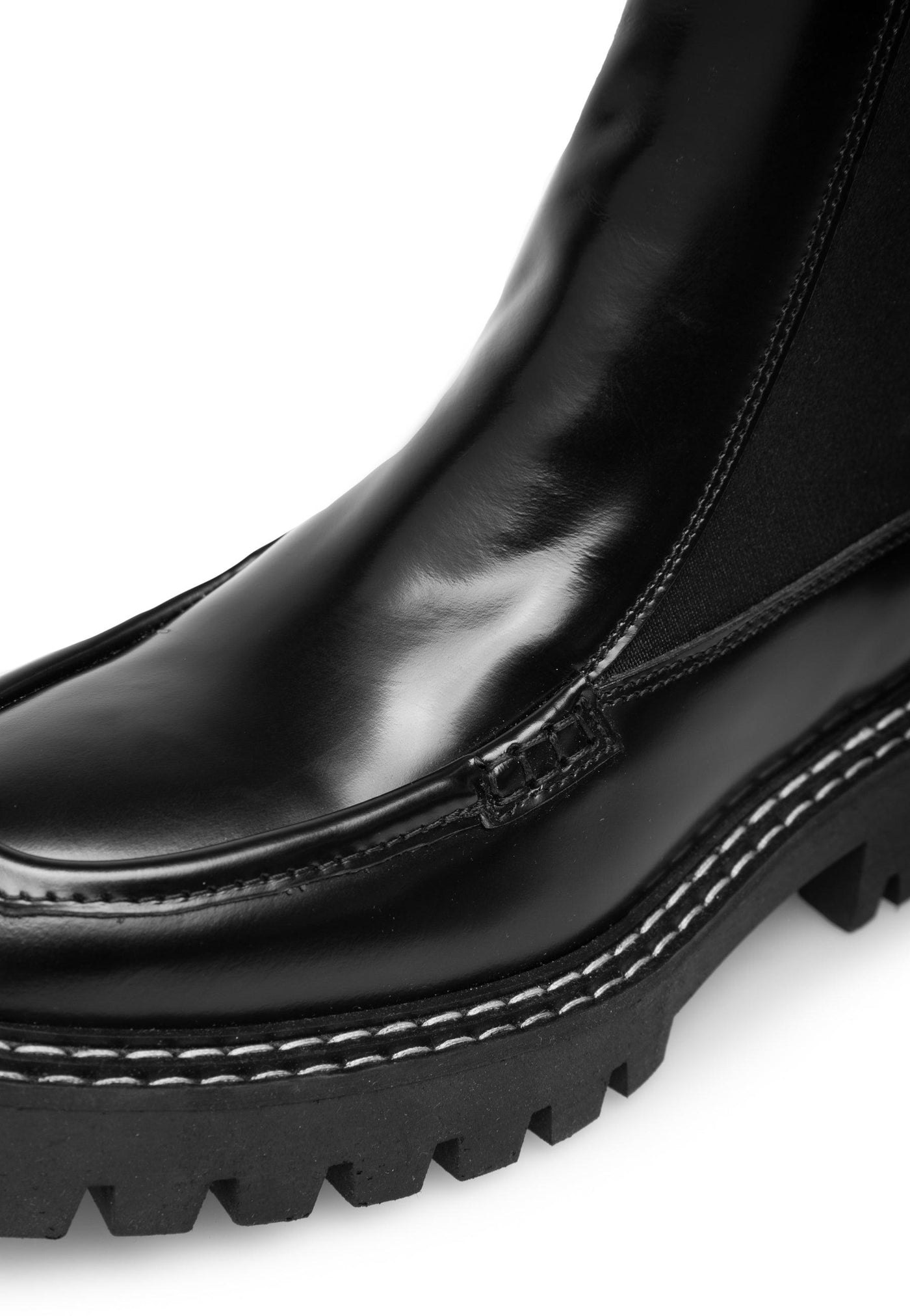Ryder Chelsea Boot Leather Black - Black - LÄST