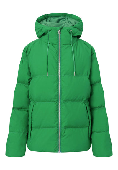 LÄST Short Hooded Puffer Jacket Green Jackets Green