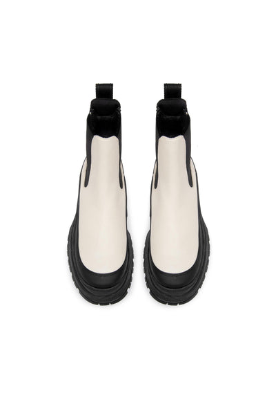 LÄST Trail - Leather/Rubber Foxing - Off White Ankle Boots Off White