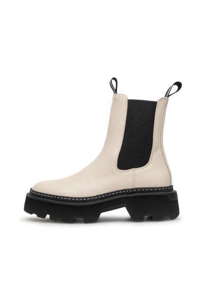 LÄST Trixy Chelsea Boot Ankle Boots Off White